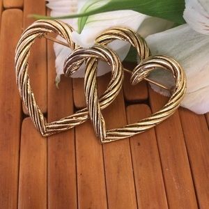 Vintage 80s Interlocking Love Brooch💗
